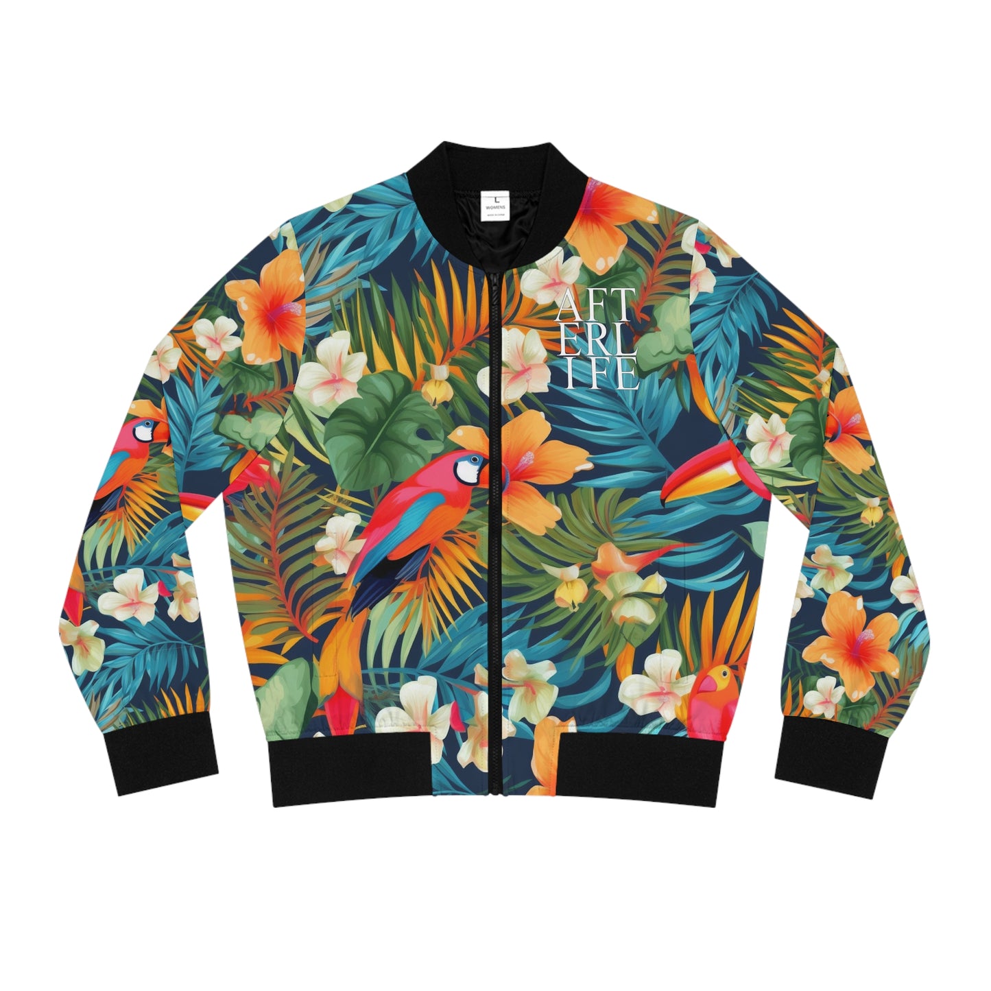 Flat Tropical Women's Bomber Jacket AFTERLIFE