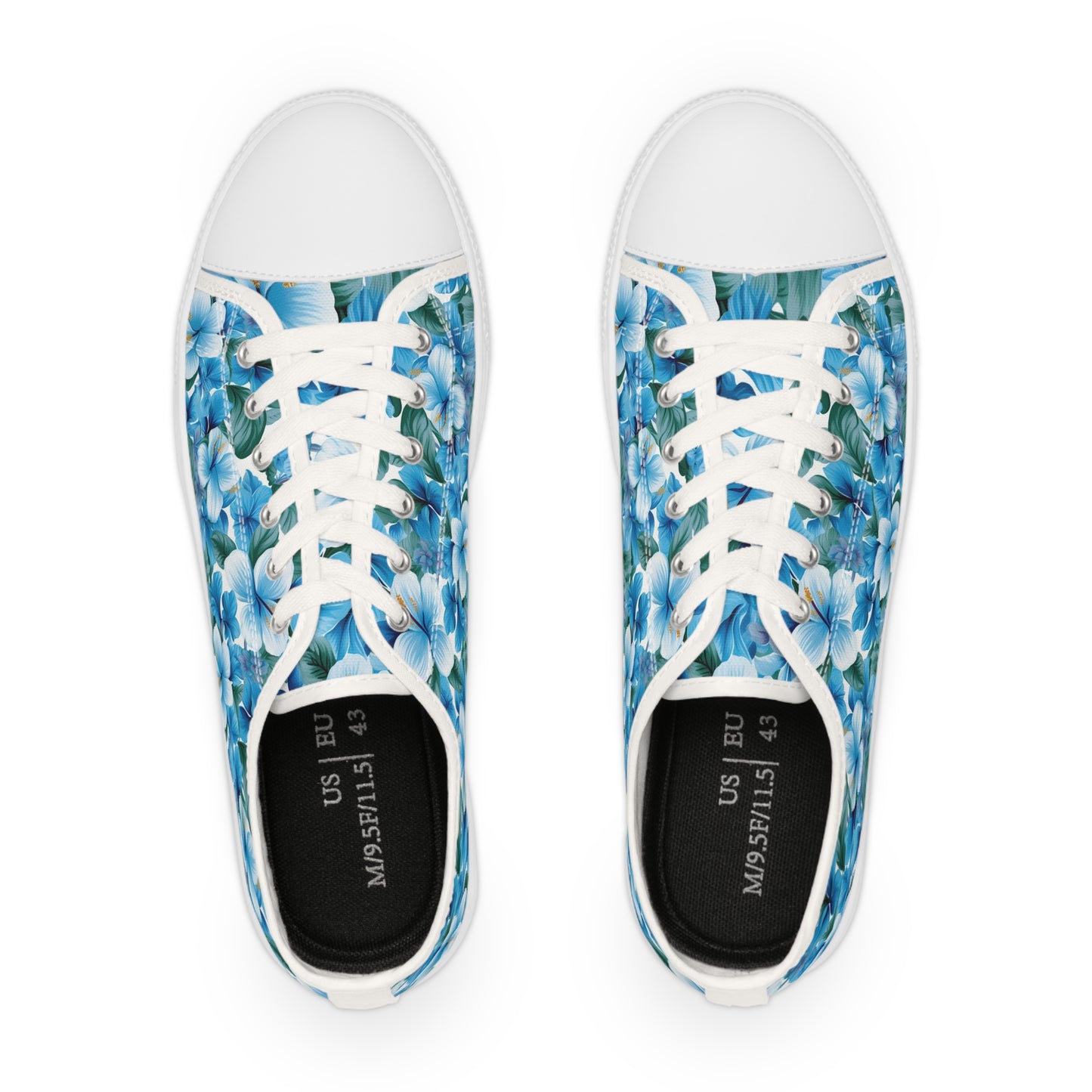 Hawaiian Blue Men's Low Top Sneakers