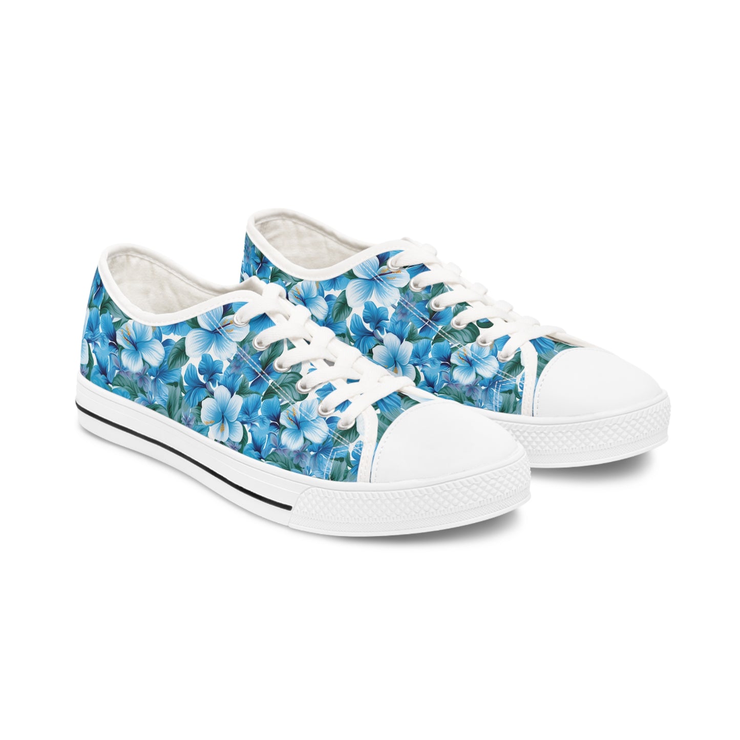 Hawaiian Blue Women's Low Top Sneakers