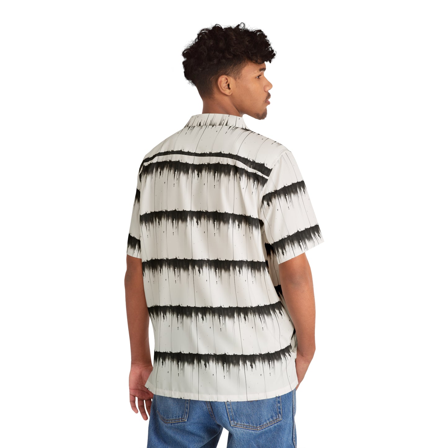 Black Streak Stripe Shirt (AOP)