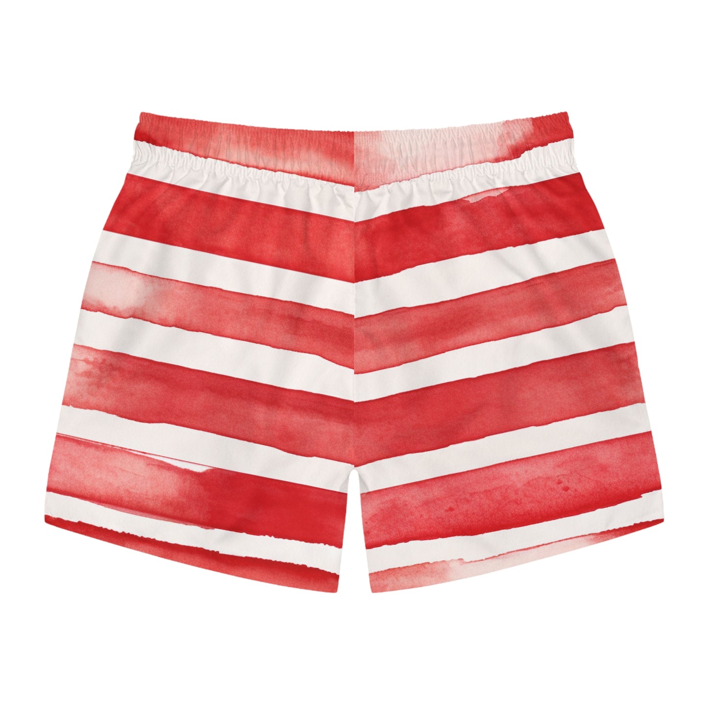 Red Striped Swim Trunks