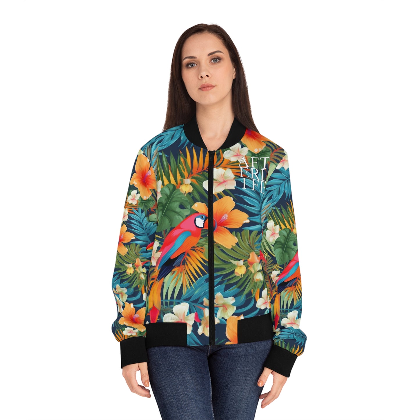 Flat Tropical Women's Bomber Jacket AFTERLIFE