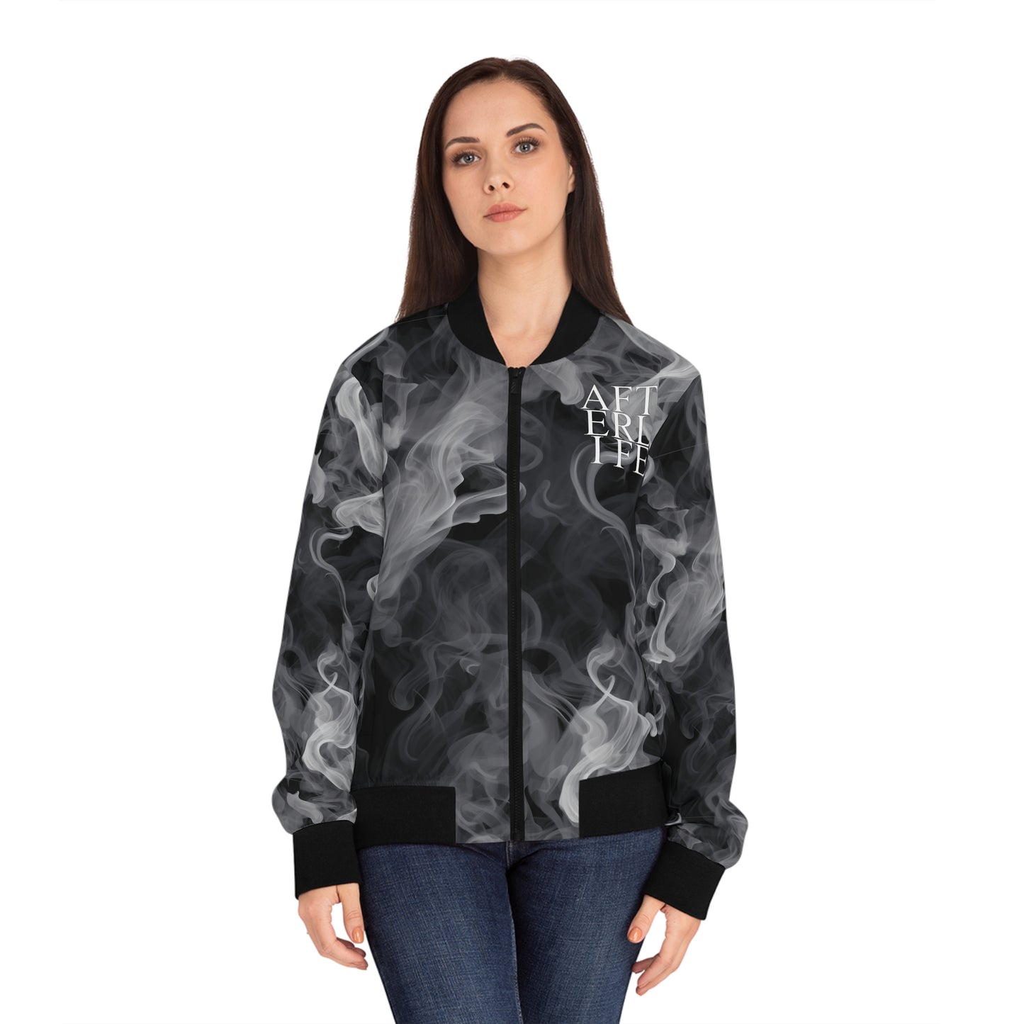 Smoke Women's Bomber Jacket AFTERLIFE