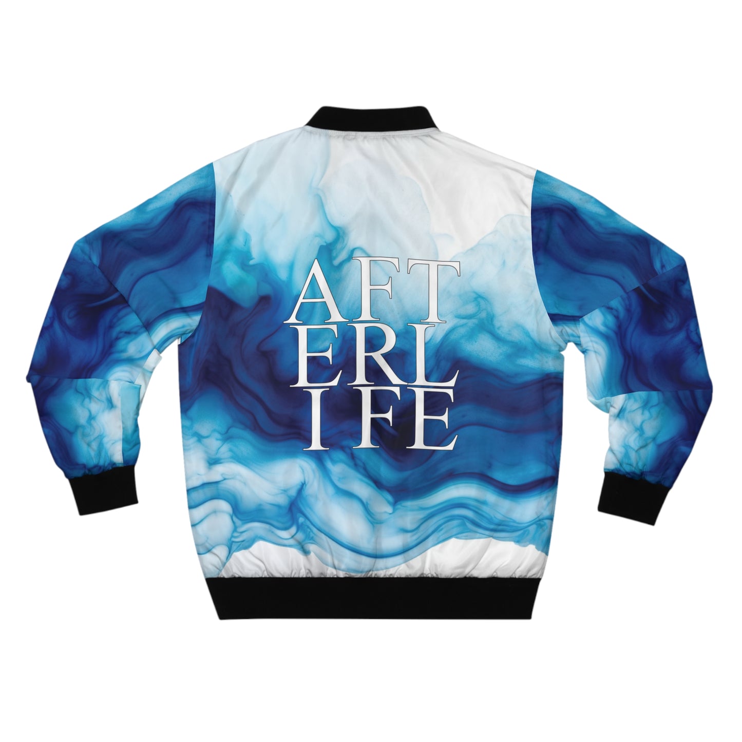 Blue Spill Men's Bomber Jacket AFTERLIFE