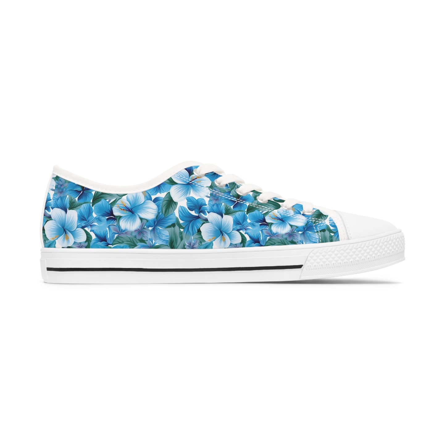 Hawaiian Blue Women's Low Top Sneakers