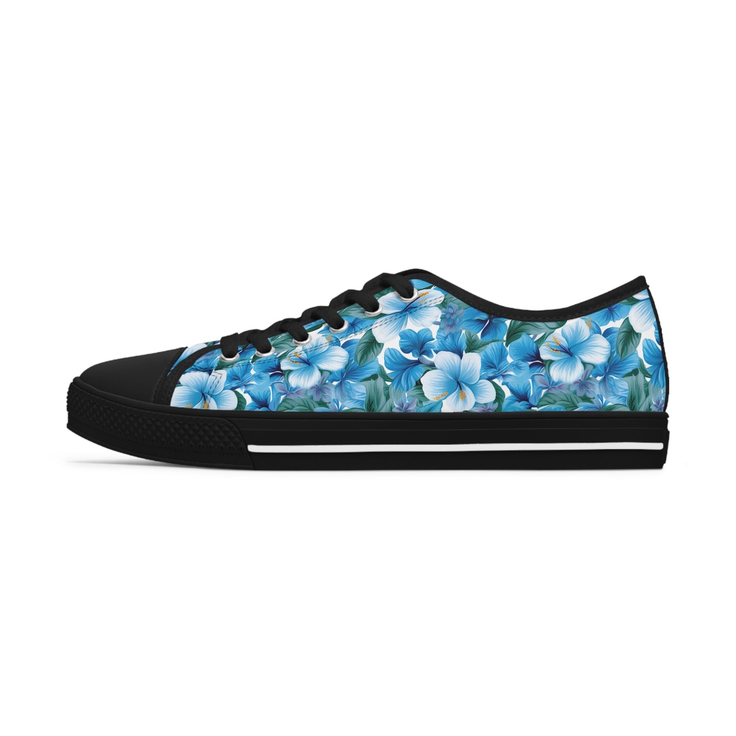 Hawaiian Blue Women's Low Top Sneakers