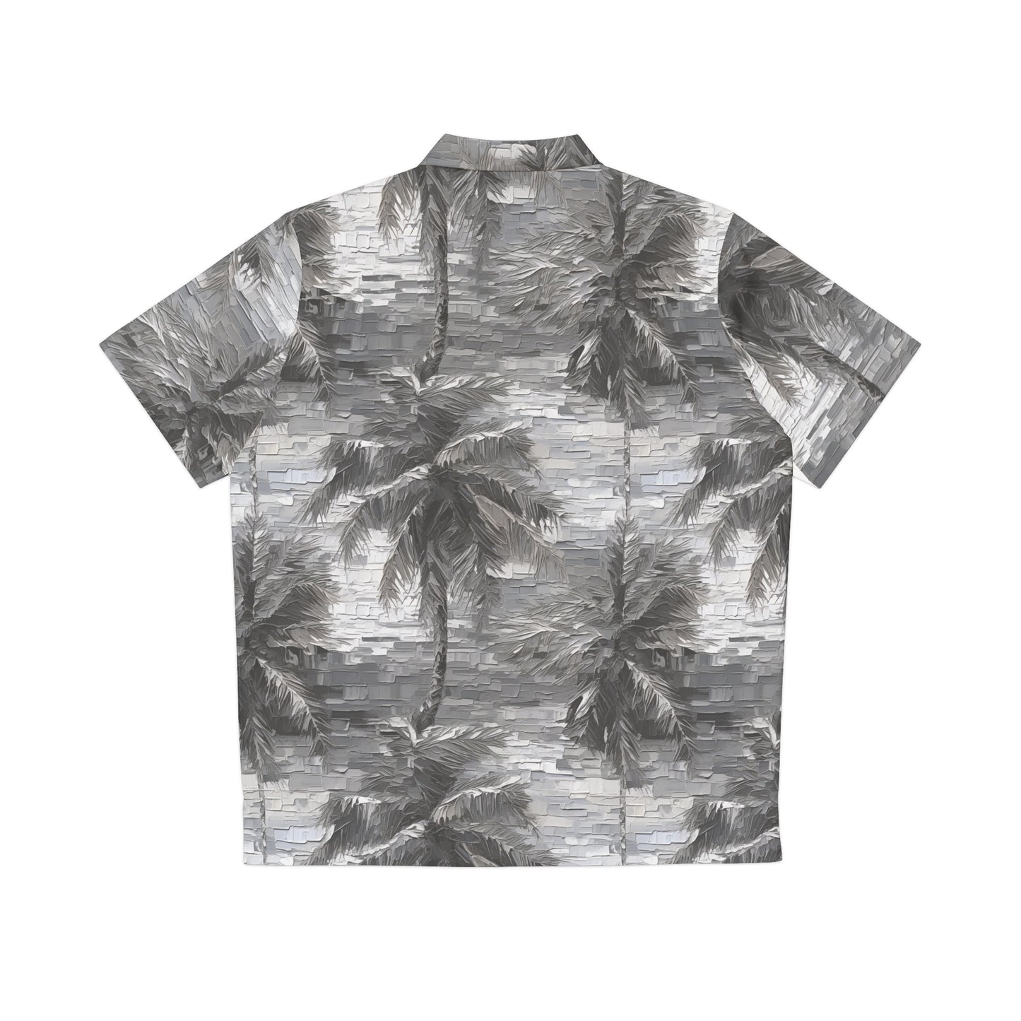 Palm Tree Impasto Men's Hawaiian Shirt