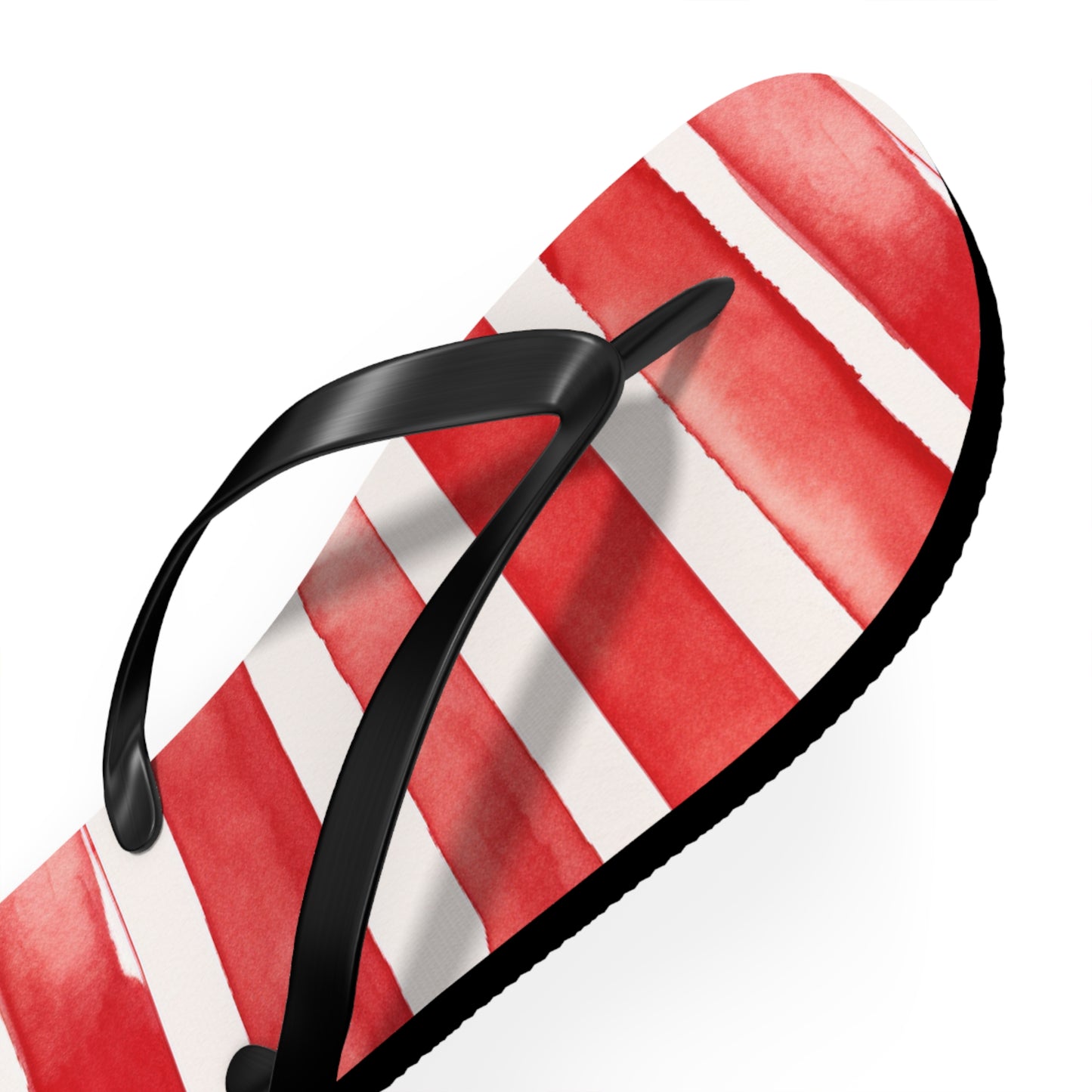 Red Stripes Flip Flops