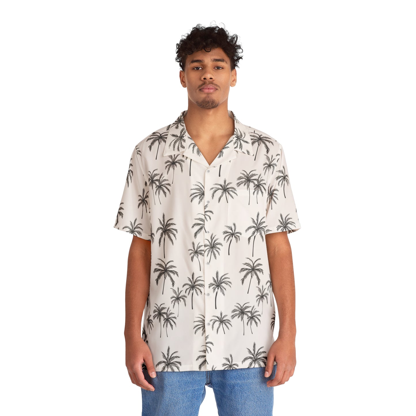 Palm Vector Men's Hawaiian Shirt