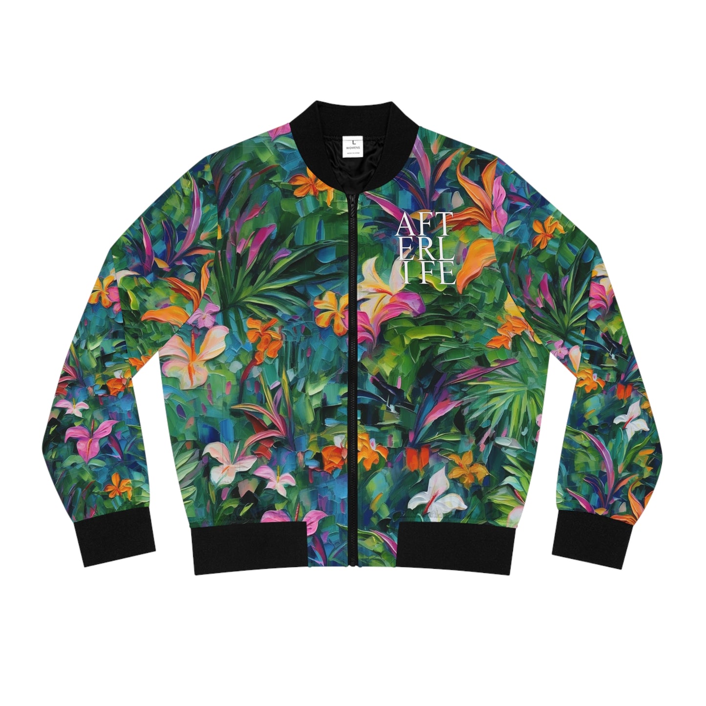 Tropical Acrylic Women's Bomber Jacket AFTERLIFE