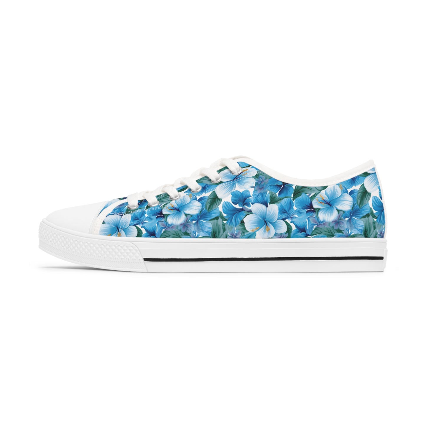 Hawaiian Blue Women's Low Top Sneakers