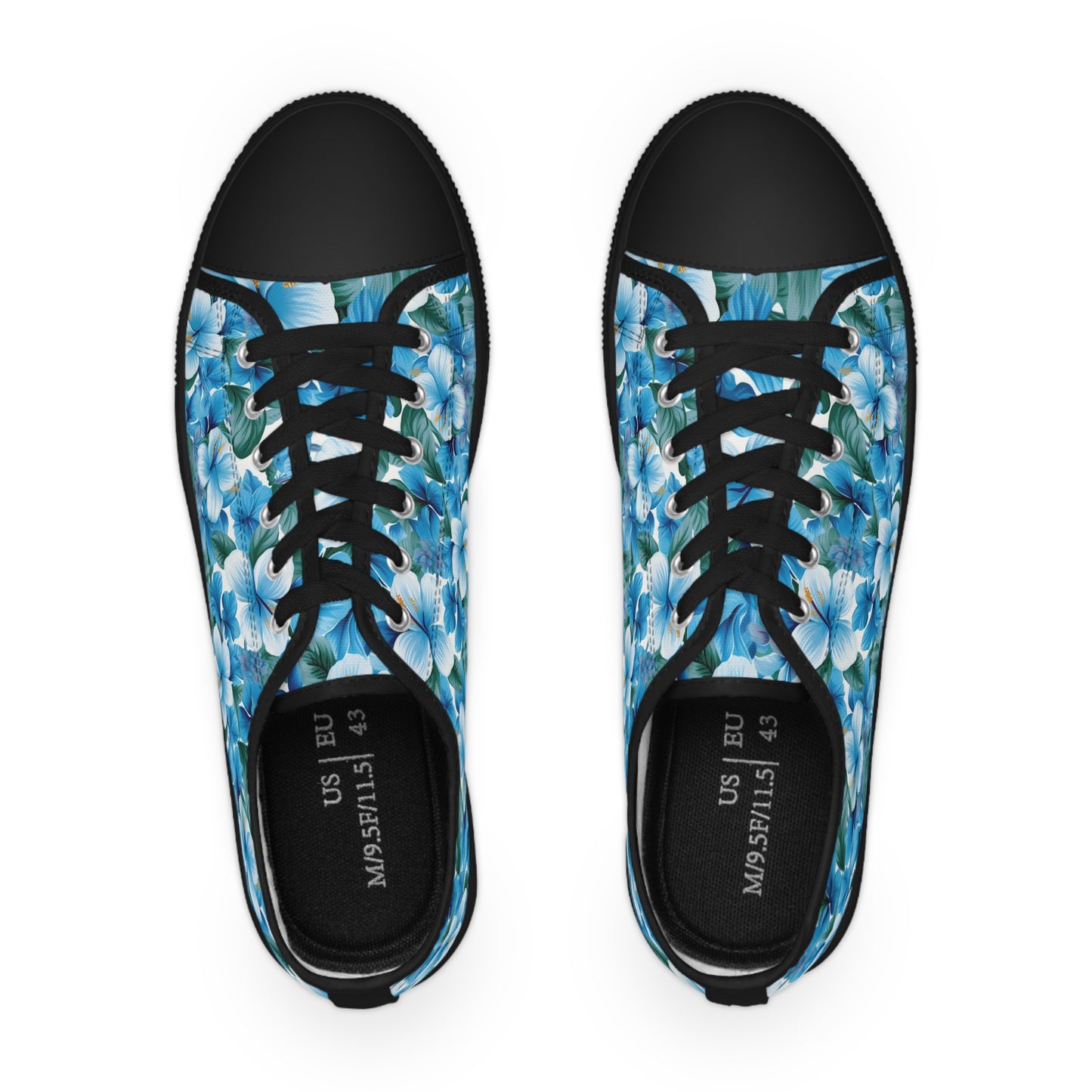 Hawaiian Blue Men's Low Top Sneakers