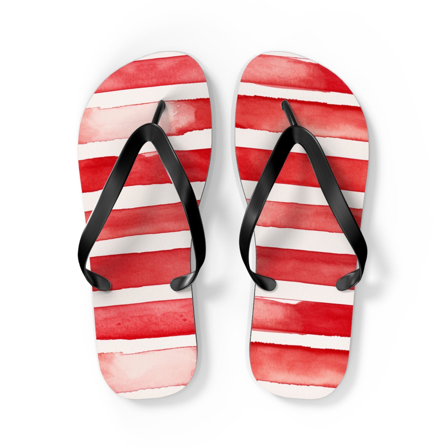 Red Stripes Flip Flops