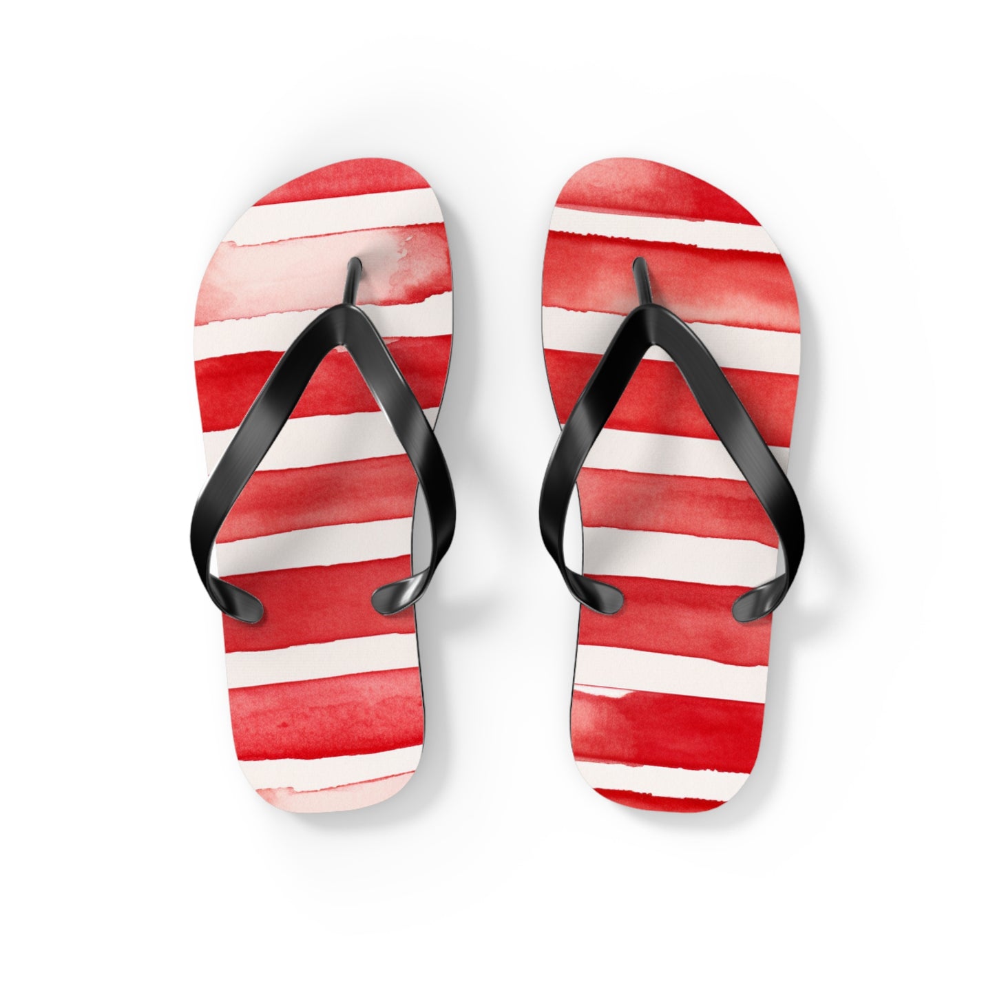 Red Stripes Flip Flops