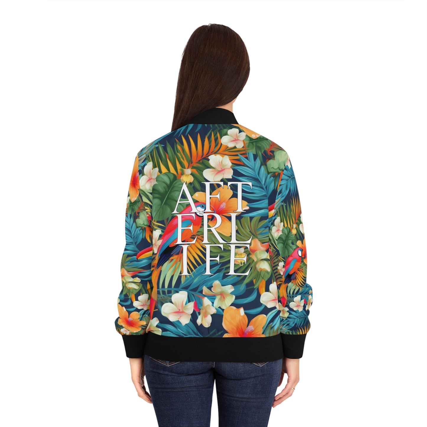 Flat Tropical Women's Bomber Jacket AFTERLIFE