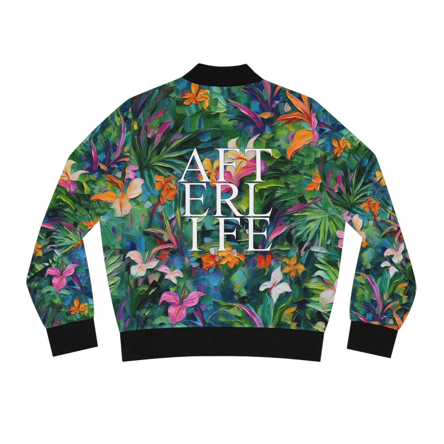 Tropical Acrylic Women's Bomber Jacket AFTERLIFE