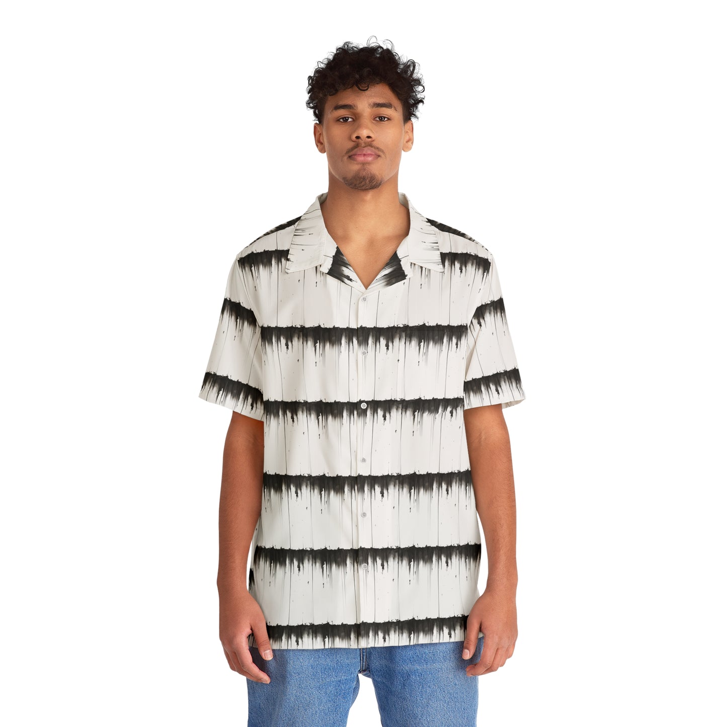 Black Streak Stripe Shirt (AOP)