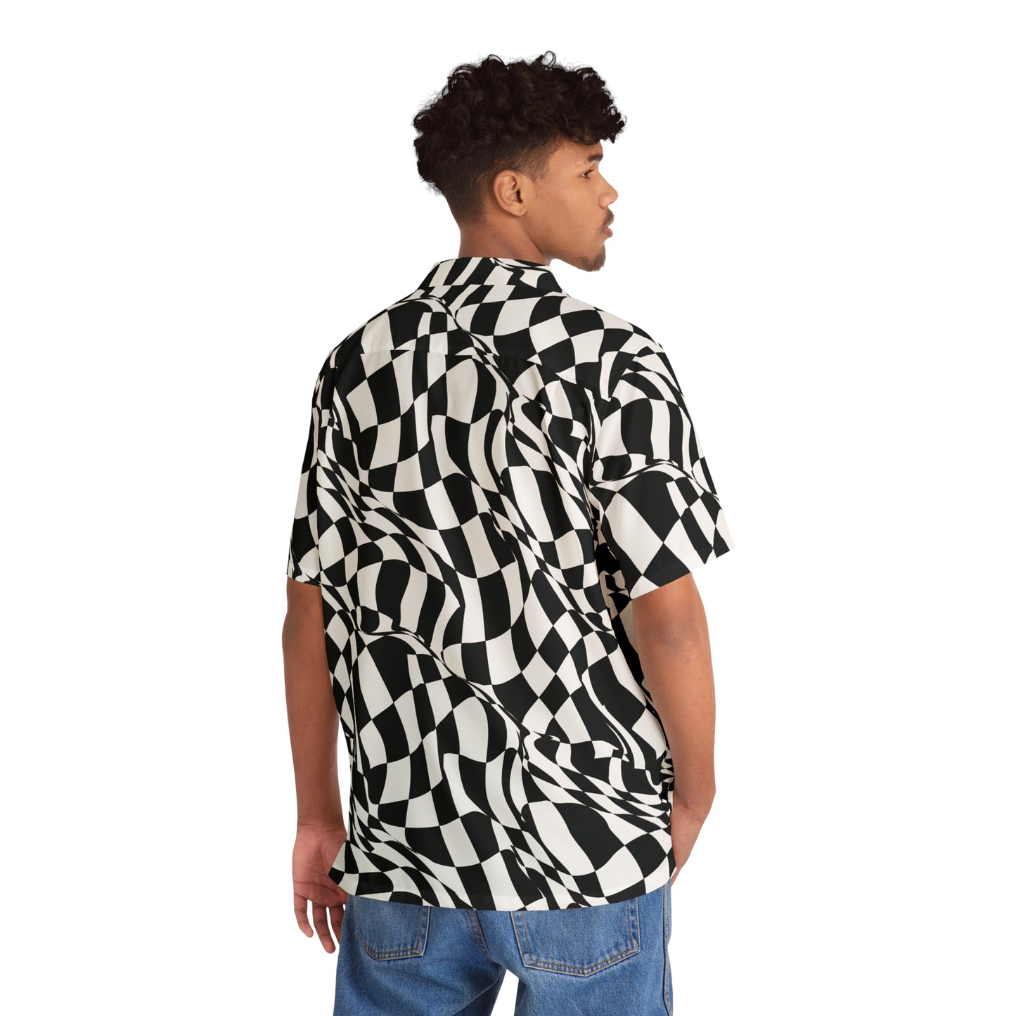 Checkered Men's Hawaiian Shirt