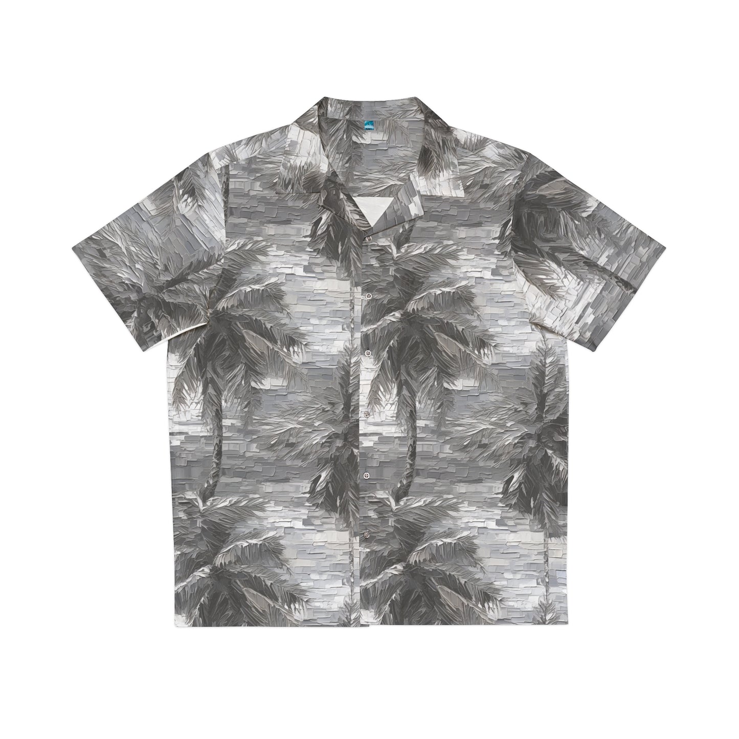 Palm Tree Impasto Men's Hawaiian Shirt