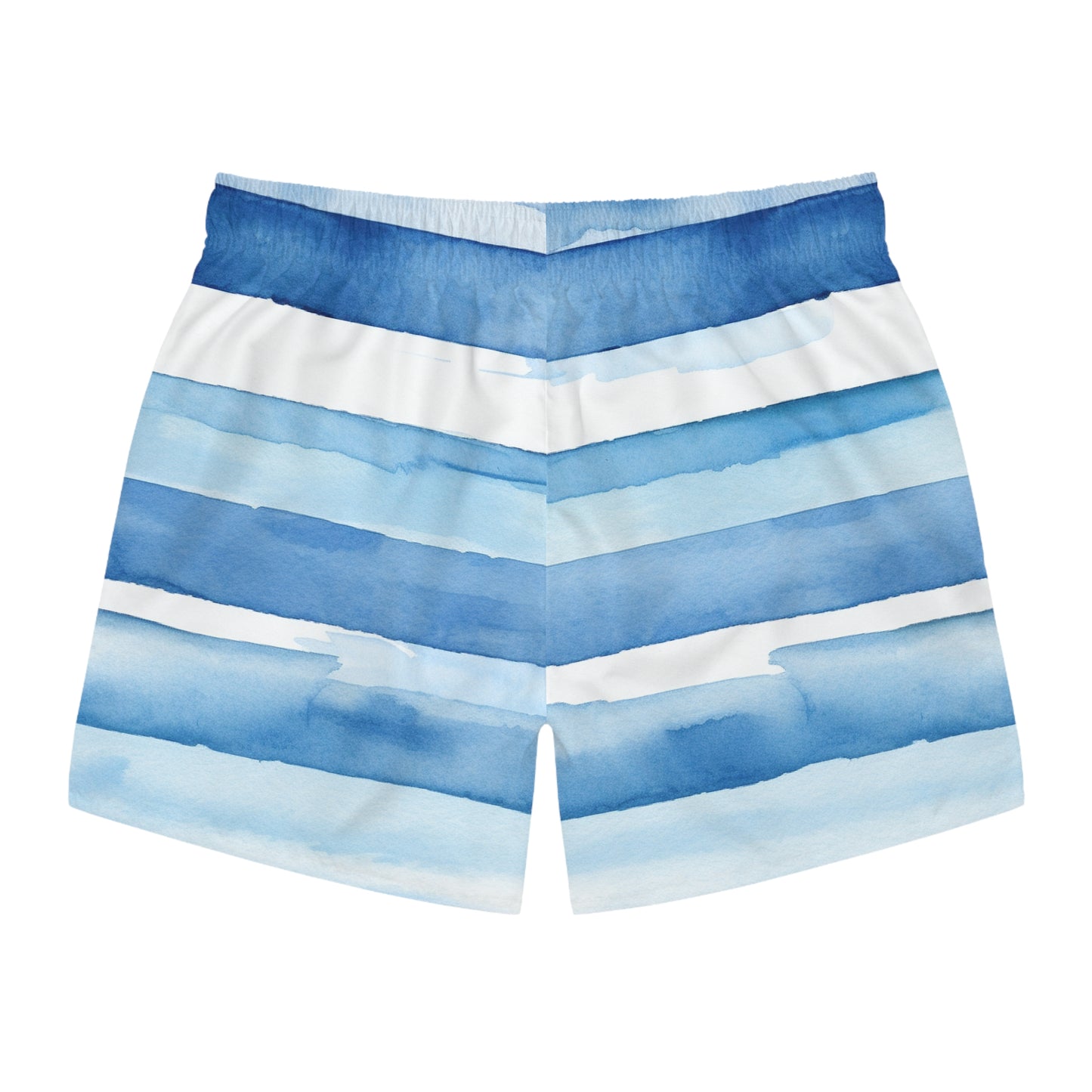 Blue Striped Swim Trunks