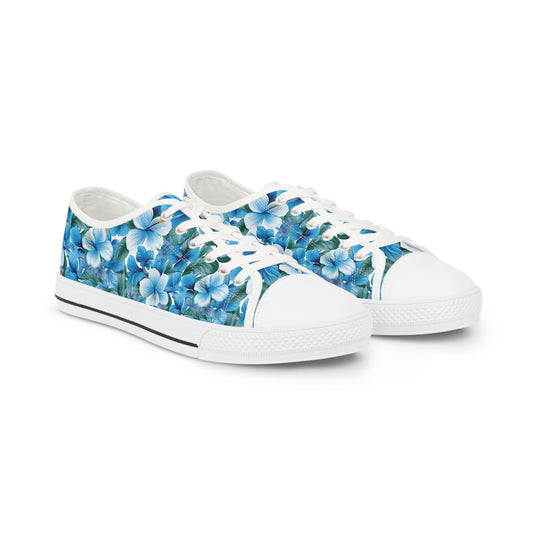 Hawaiian Blue Men's Low Top Sneakers