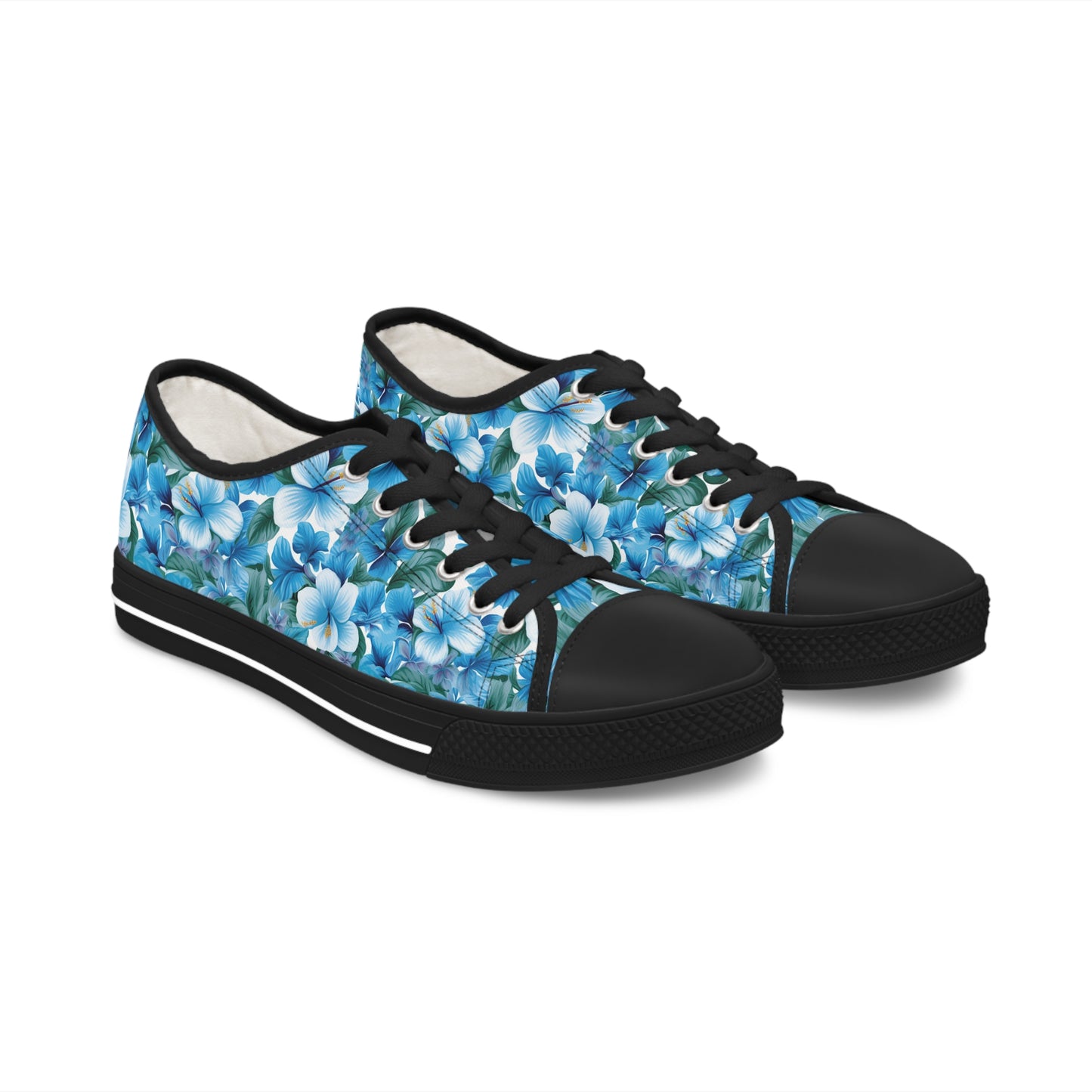 Hawaiian Blue Women's Low Top Sneakers